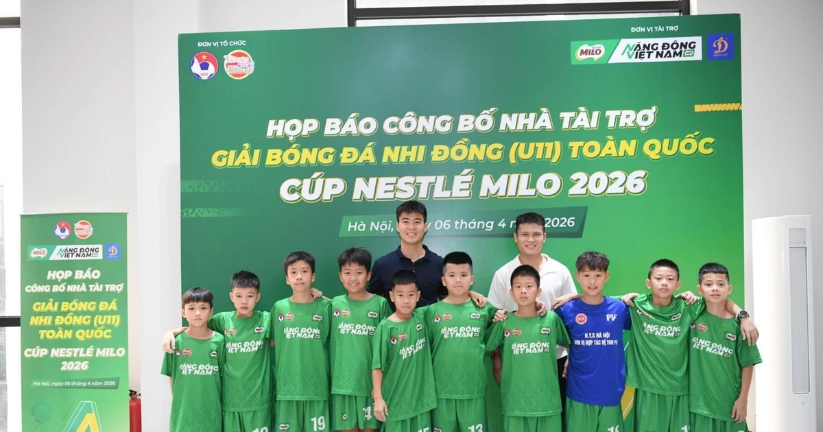 Nestlé MILO tiếp tục đồng hành cùng Giải Bóng đá Nhi Đồng (U11) Toàn quốc 2026