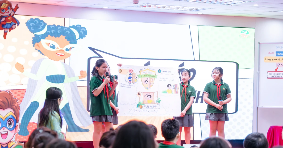 Học sinh Thủ đô rèn kỹ năng bảo vệ bản thân, chống xâm hại qua tiết chuyên đề khoa học tích hợp AI