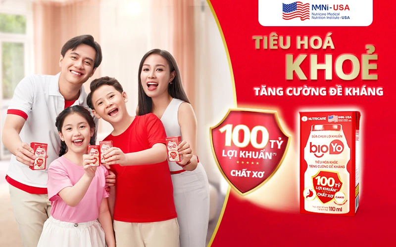 Ra mắt sữa chua uống Bioyo 100 tỷ lợi khuẩn hỗ trợ tiêu hóa khỏe, tăng cường đề kháng cho cả gia đình
