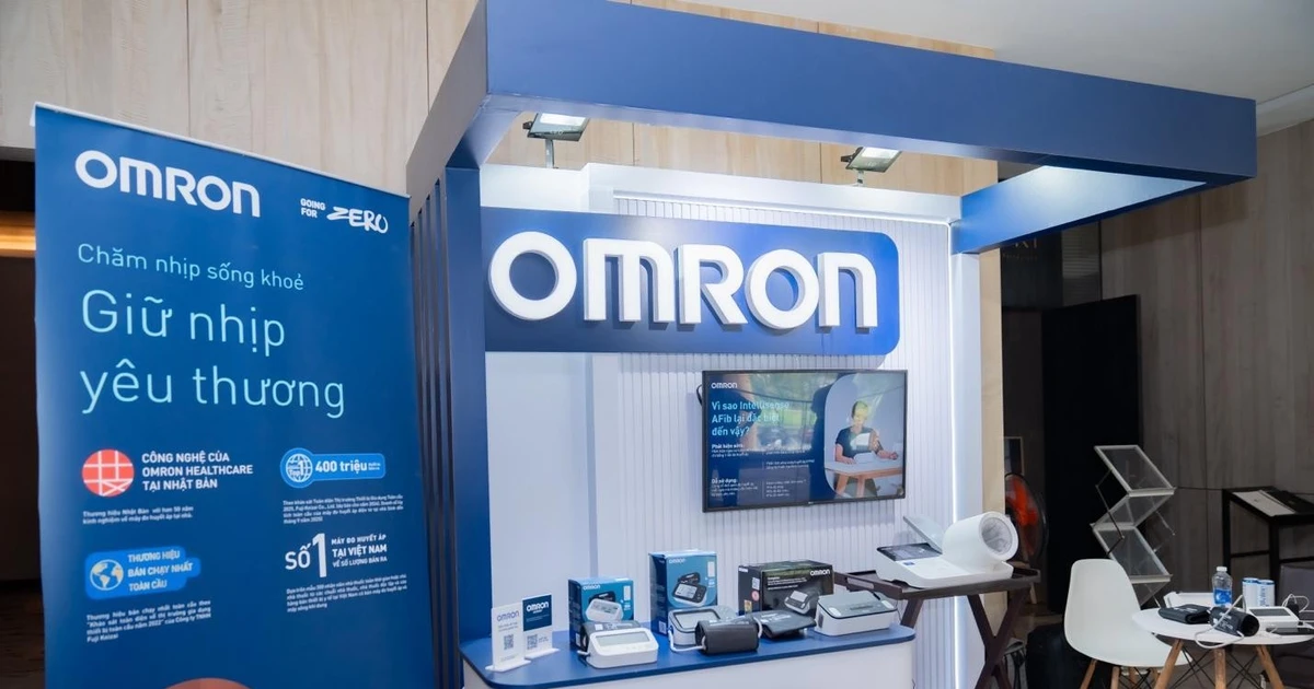 OMRON giới thiệu thiết bị đo huyết áp tích hợp phát hiện rung nhĩ tại Hội nghị Tăng huyết áp Việt Nam lần thứ VII