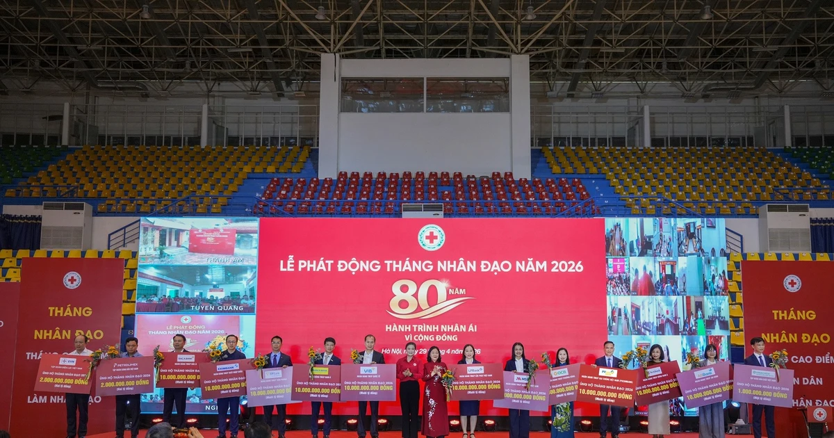 PVcomBank ủng hộ 10 tỷ đồng hưởng ứng Tháng Nhân đạo năm 2026