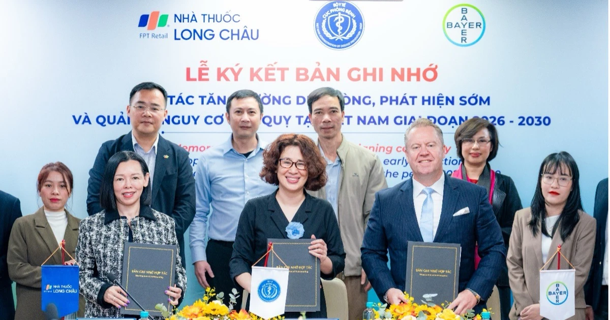 Chặn đột quỵ từ sớm: Long Châu - Cục Phòng bệnh - Bayer tăng cường hợp tác dự phòng, quản lý nguy cơ bệnh