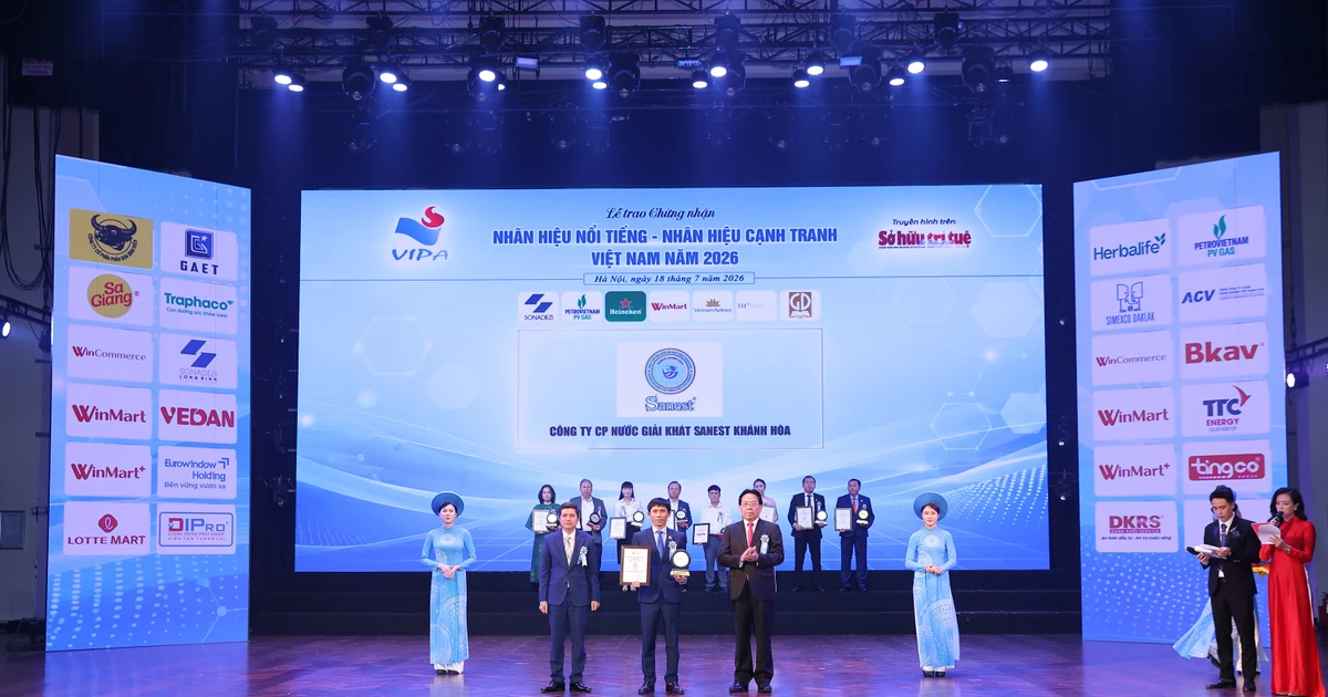 Sanest Khánh Hòa tự hào đạt top 10 nhãn hiệu nổi tiếng Việt Nam 2026