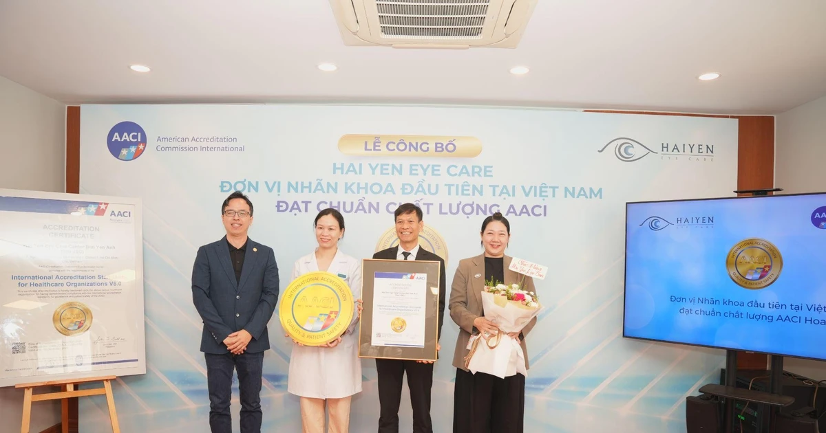 Hai Yen Eye Care - Đơn vị nhãn khoa đầu tiên đạt chứng nhận quốc tế AACI
