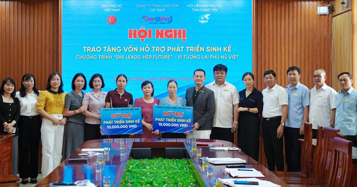 Care For Việt Nam trao vốn cho 10 hợp tác xã, hộ gia đình ở Hưng Yên