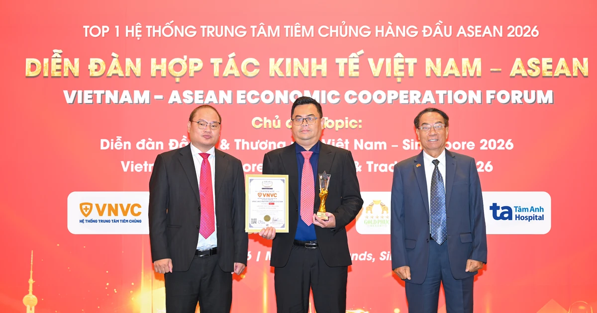 Hệ thống Tiêm chủng VNVC nhận 3 giải thưởng lớn ASEAN 2026, nâng tầm vị thế y tế dự phòng Việt Nam