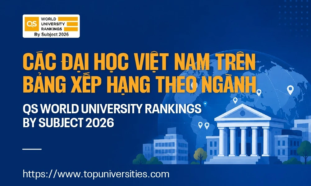 Các Đại học Việt Nam trên Bảng Xếp hạng theo Ngành QS World University Rankings by Subject 2026