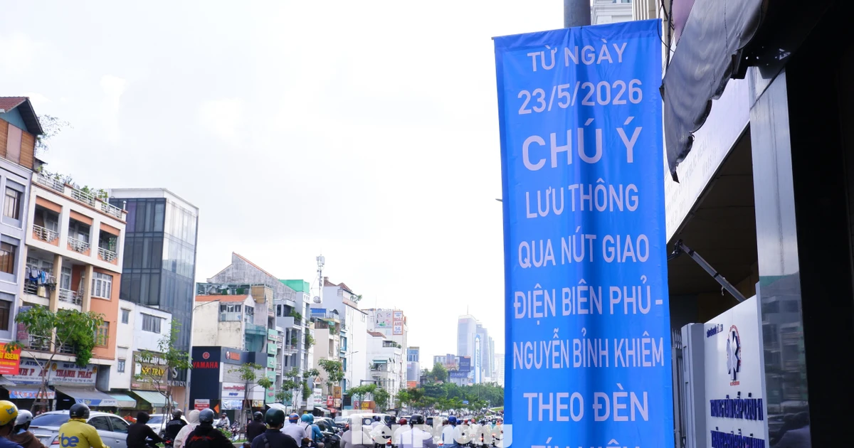 Ngày mai (23/5), TPHCM điều chỉnh giao thông tại vòng xoay Điện Biên Phủ