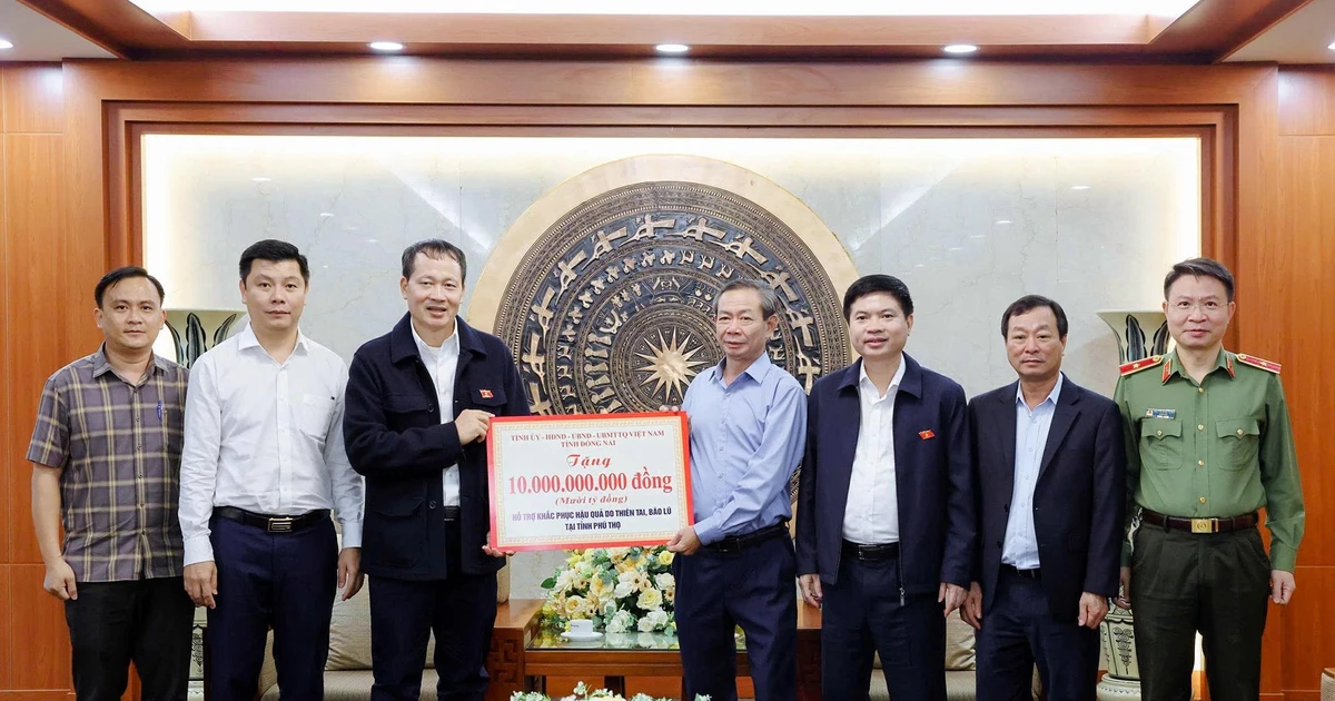 Đồng Nai hỗ trợ 41 tỷ đồng giúp 4 tỉnh miền Bắc khắc phục hậu quả bão lũ