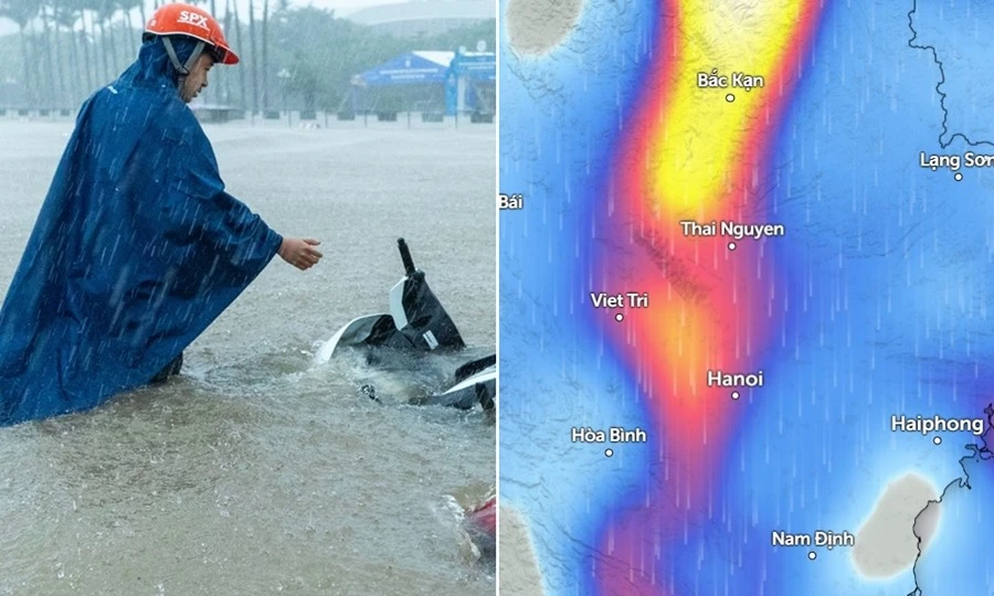“Hội tụ gió” là gì, vì sao gây mưa lớn và sấm sét ở Hà Nội sau bão số 11?