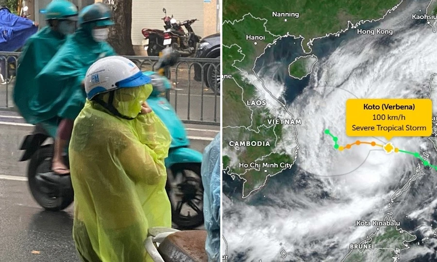 Bão số 15 Koto có thể ảnh hưởng những tỉnh nào, liệu bão có vào TPHCM không?