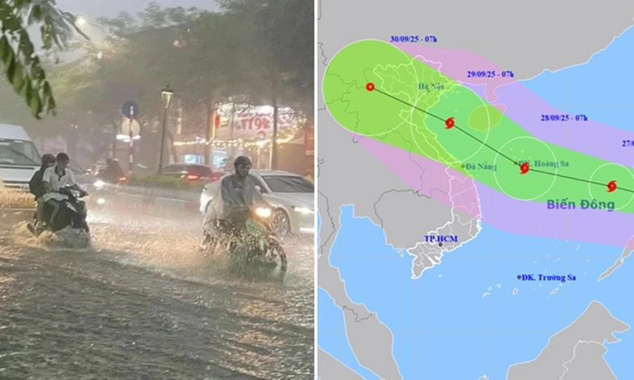 Bão Bualoi có thể mạnh vượt Ragasa khi đến sát nước ta, dự báo đạt cấp mấy?