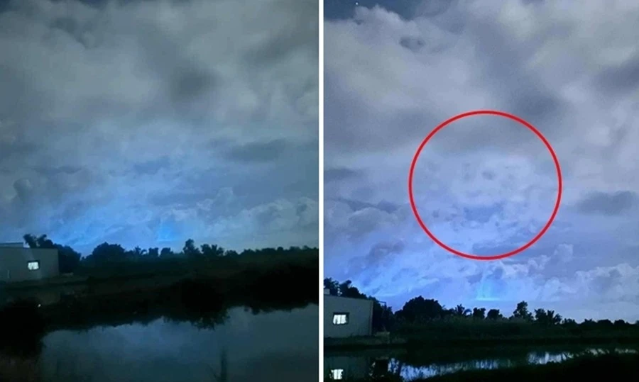 Đám mây lạ phát sáng màu xanh và có hình mặt người ở Cà Mau là hiện tượng gì?