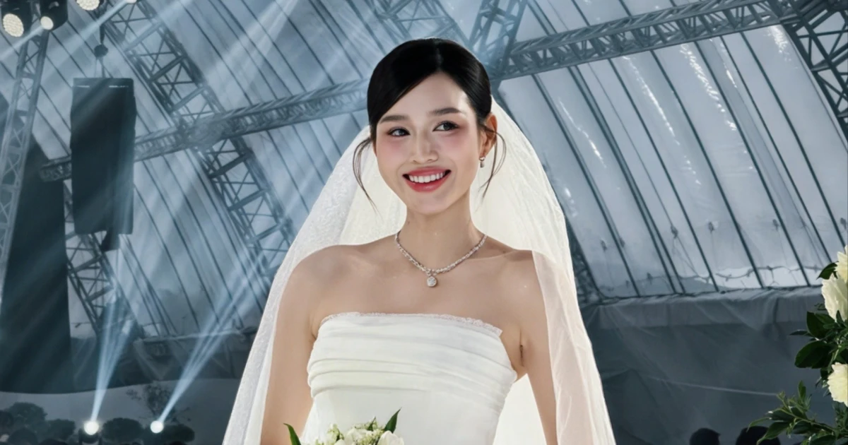 Đỗ Thị Hà rạng ngời giữa không gian rạp cưới 3.000 m2