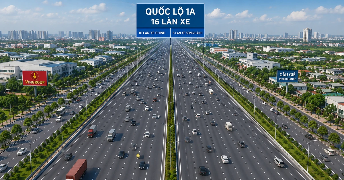 Hà Nội khởi công mở rộng quốc lộ 1A đoạn Vành đai 1 - Cầu Giẽ lên 16 làn xe