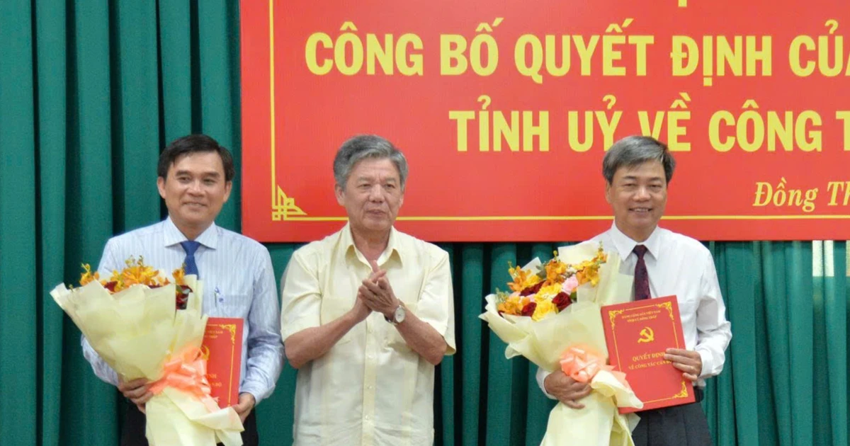 Công bố quyết định của Ban Thường vụ Tỉnh ủy Đồng Tháp về công tác cán bộ