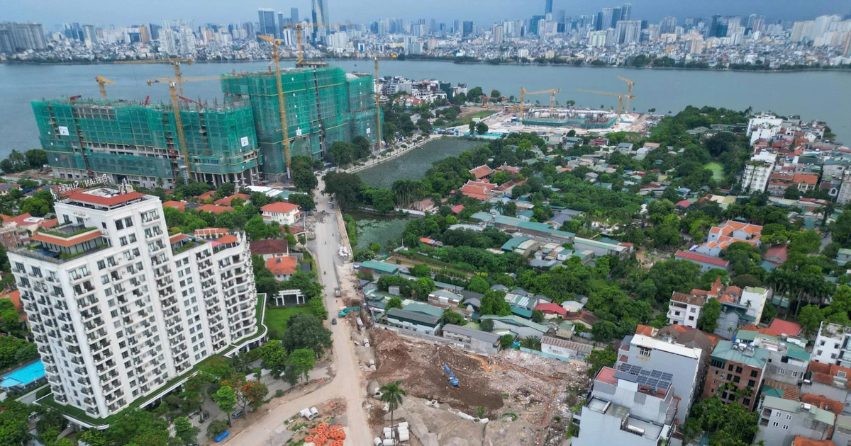Lộ diện mạo tuyến đường 90m ven Hồ Tây