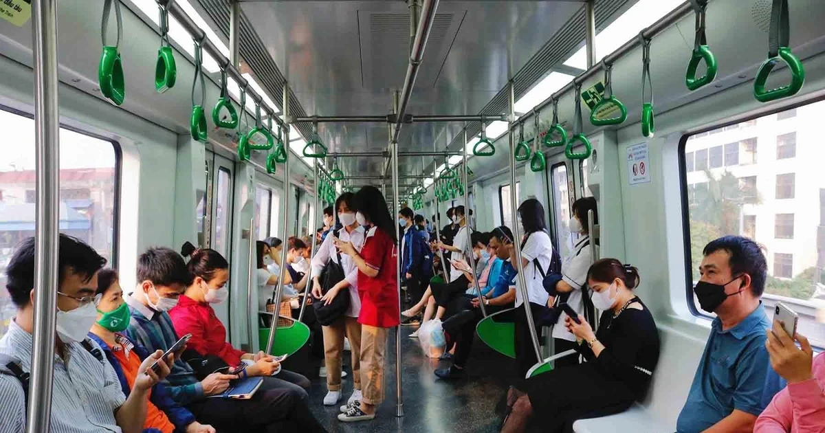 Tuyến đường sắt Nhổn - Ga Hà Nội phục vụ 30.000 lượt khách mỗi ngày