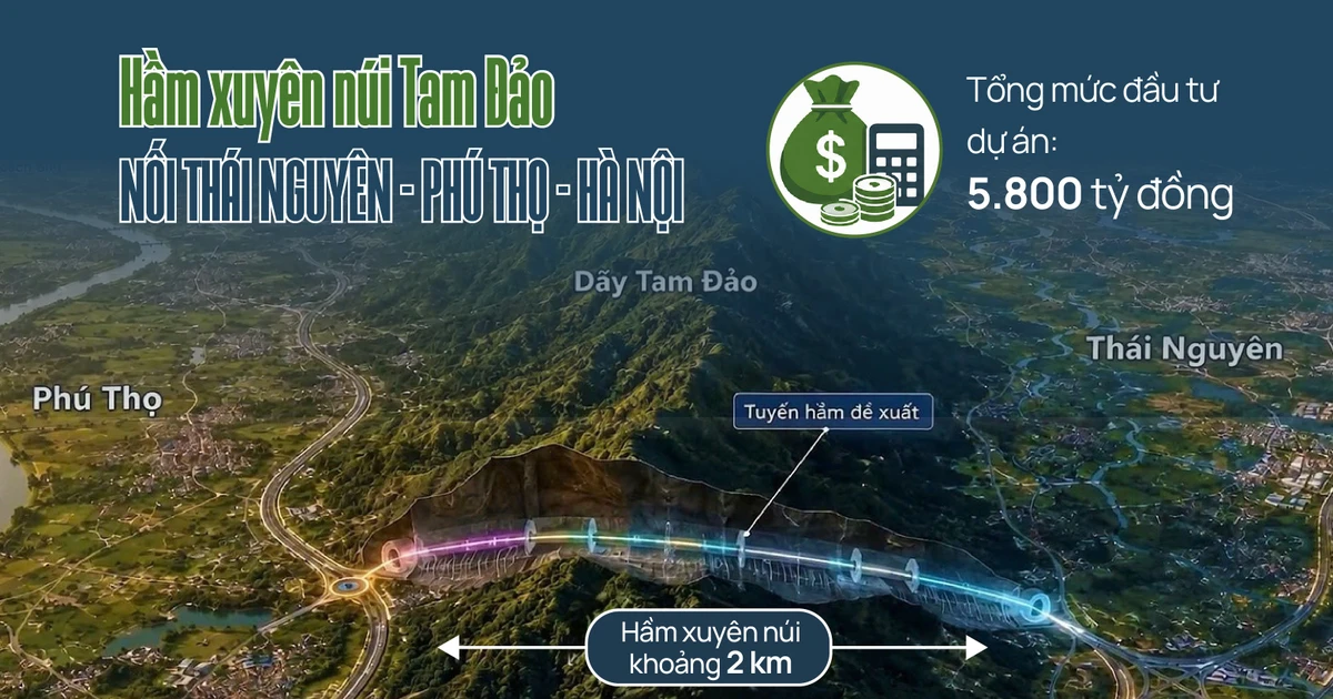 Hầm xuyên núi Tam Đảo nối Thái Nguyên - Phú Thọ - Hà Nội như thế nào?