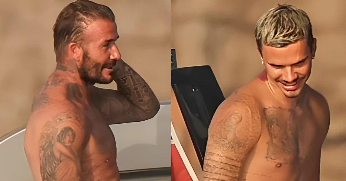 Cả nhà Beckham lại gây chú ý sau World Cup