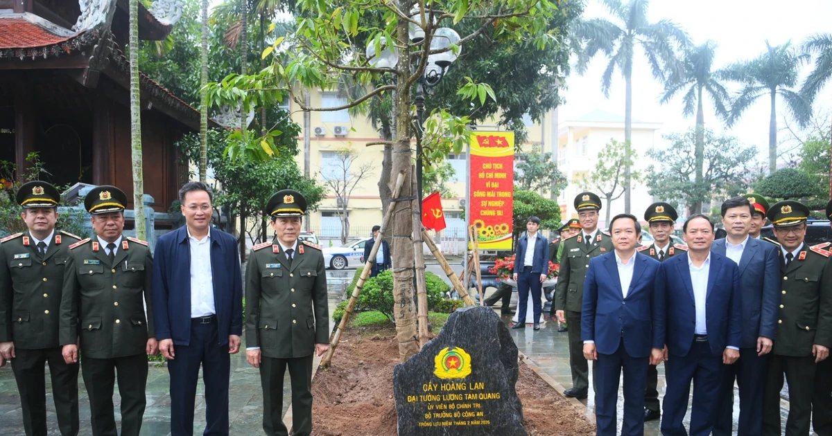 Đại tướng Lương Tam Quang phát động trồng 4 triệu cây xanh