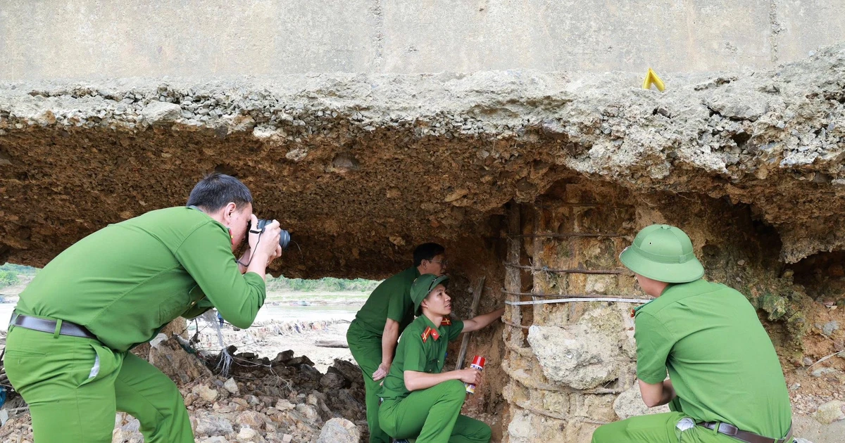 Công an Phú Thọ vào cuộc điều tra vụ móng cầu Sông Lô hư hỏng, trơ cốt thép gỉ sét