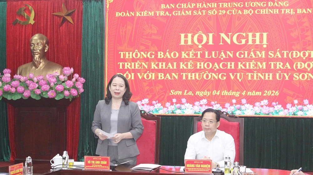 Thông báo kết luận giám sát đối với Ban Thường vụ Tỉnh ủy Sơn La