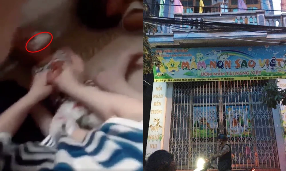 Clip: Bé trai 11 tháng tuổi bị nhét giẻ vào miệng ở trường mầm non khiến dư luận phẫn nộ | Báo điện tử Tiền Phong-> 