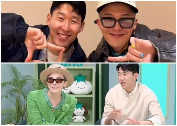 'Tình bạn đẳng cấp thế giới' của G-Dragon và Son Heung Min