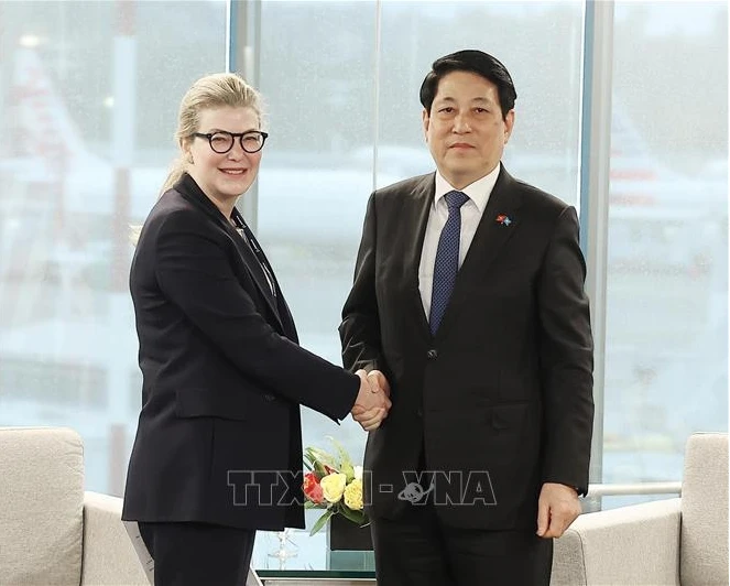 Chủ tịch nước Lương Cường tiếp lãnh đạo các tập đoàn lớn của Mỹ