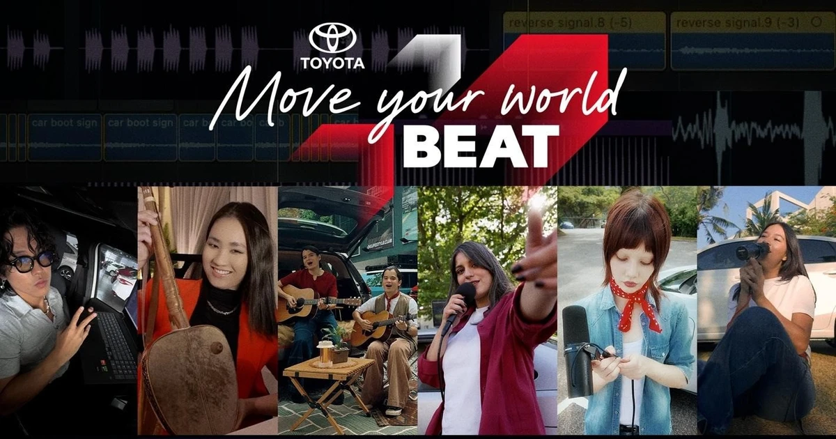 Toyota hợp tác với nhiều nghệ sĩ Châu Á trong dự án 'Move Your World Beat'