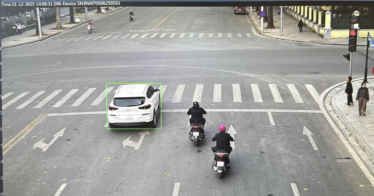 2.580 xe bị camera AI phát hiện vi phạm ở Hà Nội và cách tra cứu