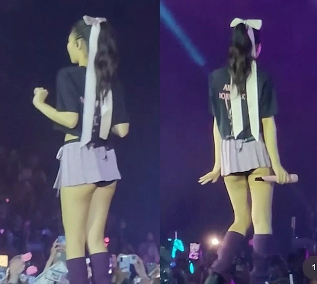Jennie (BlackPink) mặc váy quá ngắn, lộ nội y 
