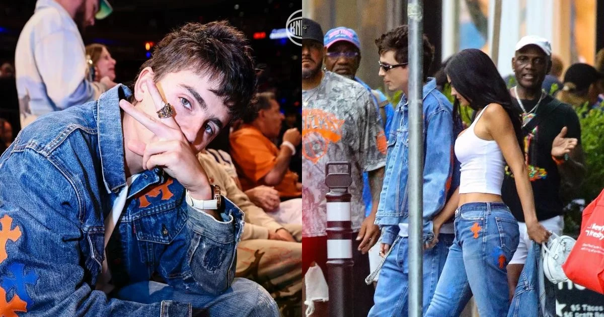 Cặp đôi Kylie Jenner - Timothée Chalamet đi xem bóng rổ cũng phải mặc đẹp