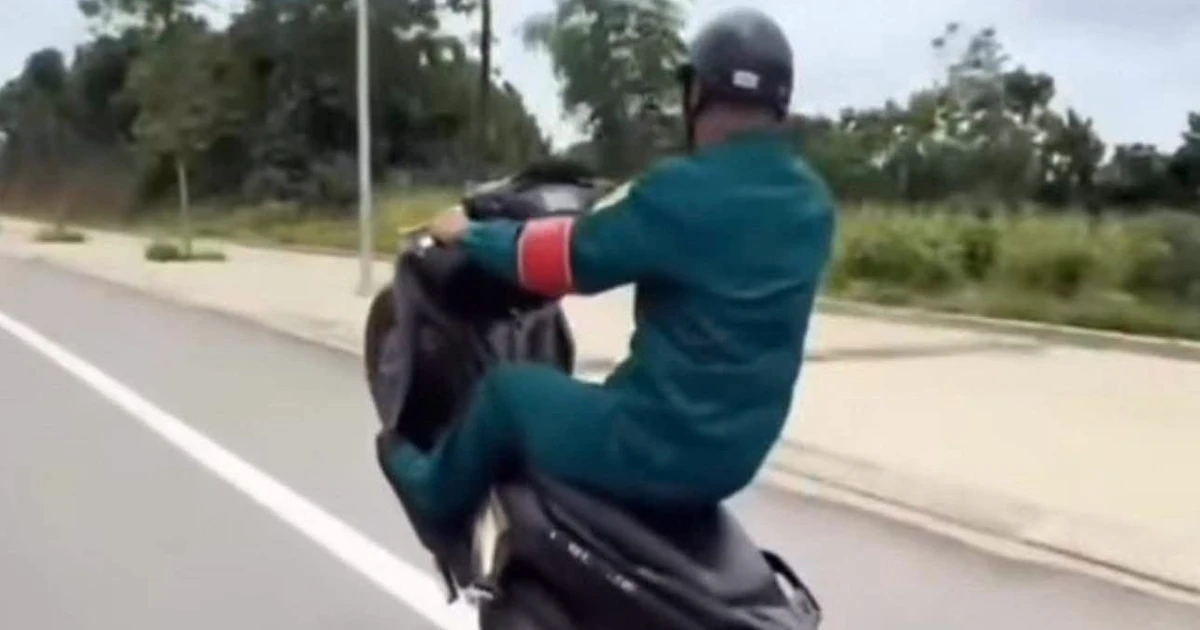 Xử phạt, tịch thu phương tiện của người mặc trang phục dân quân tự vệ 'bốc đầu' trên phố