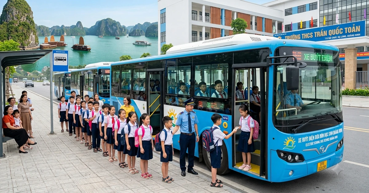 Quảng Ninh chốt đề án 50 xe buýt điện đưa đón học sinh