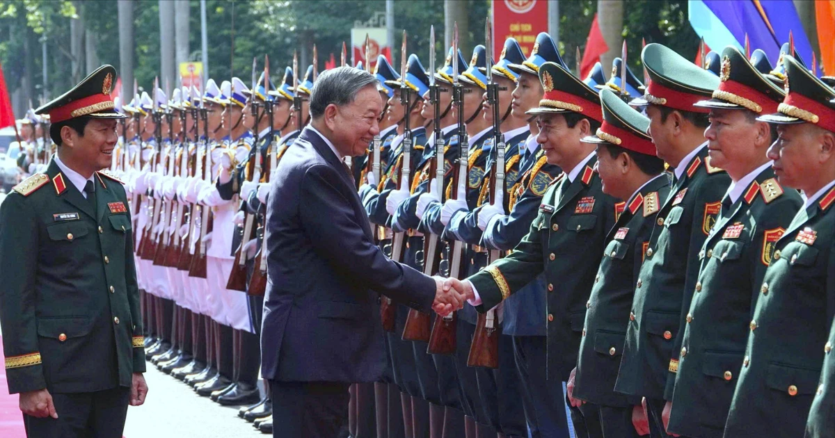 Tổng Bí thư Tô Lâm dự Lễ kỷ niệm 80 năm Ngày truyền thống Bộ Tổng tham mưu