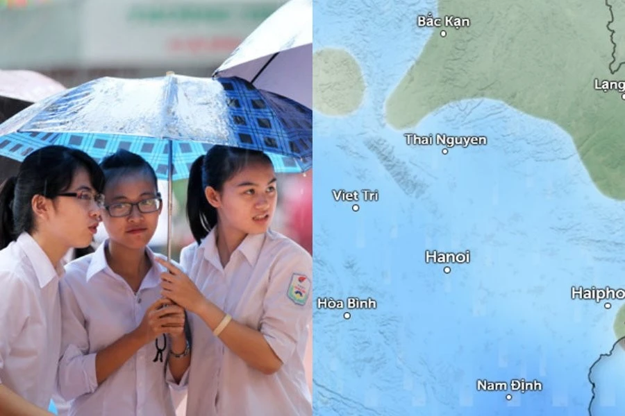 Do ảnh hưởng của hoàn lưu bão Kalmaegi, Hà Nội còn mưa đến khi nào?