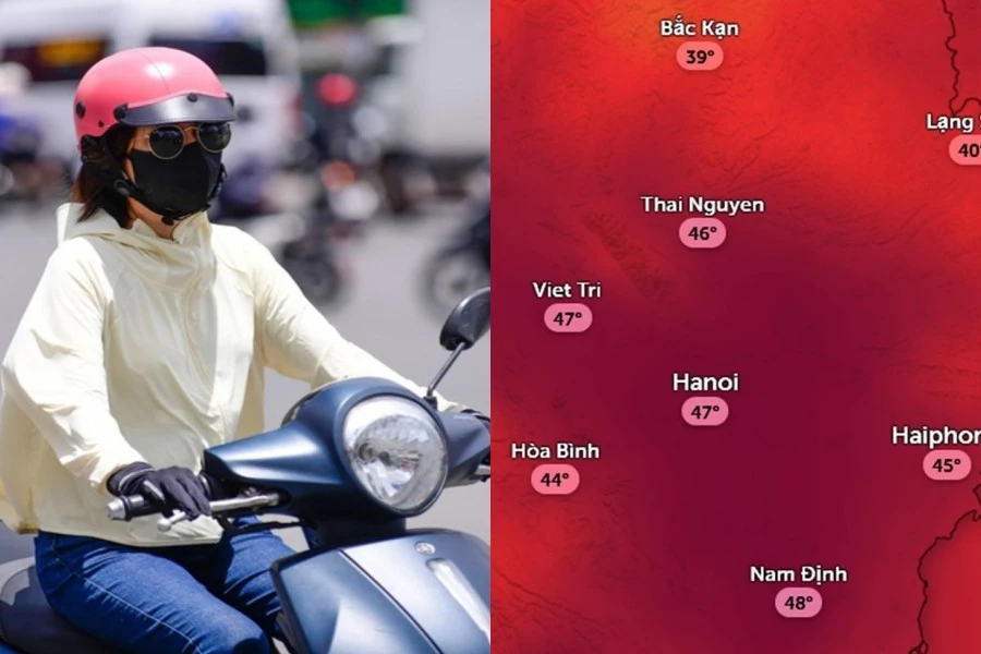 Dự báo Hà Nội có thể vượt ngưỡng cảm nhận 45 độ C trong ngày 3/6