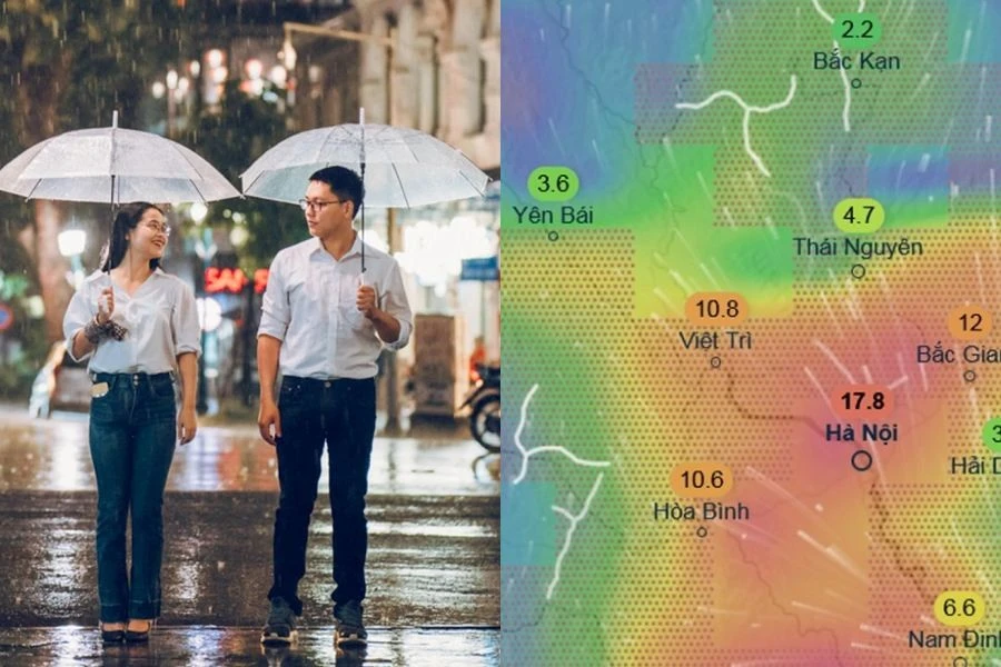 Hà Nội có khả năng mưa dông vào dịp cuối tuần