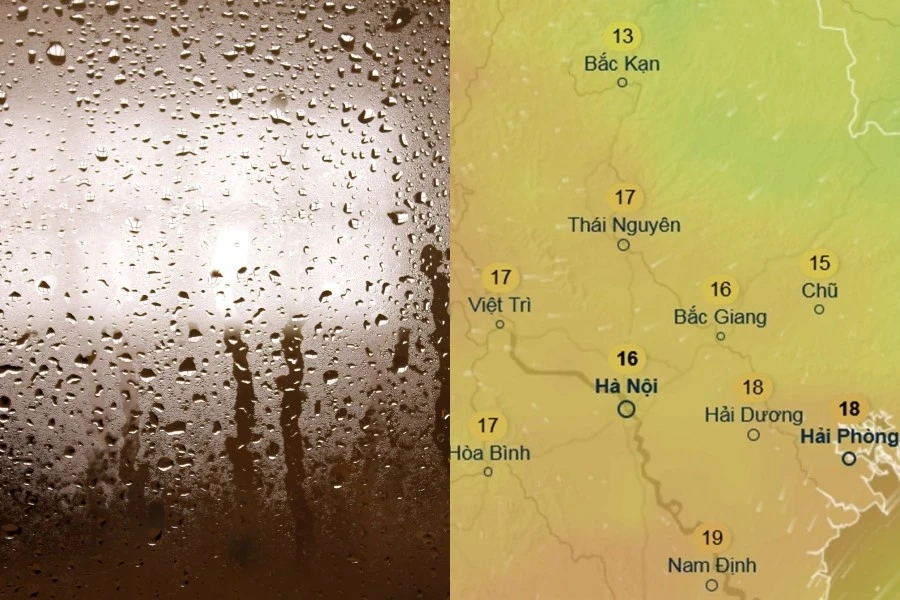 Hà Nội nồm ẩm cao điểm trước khi không khí lạnh về