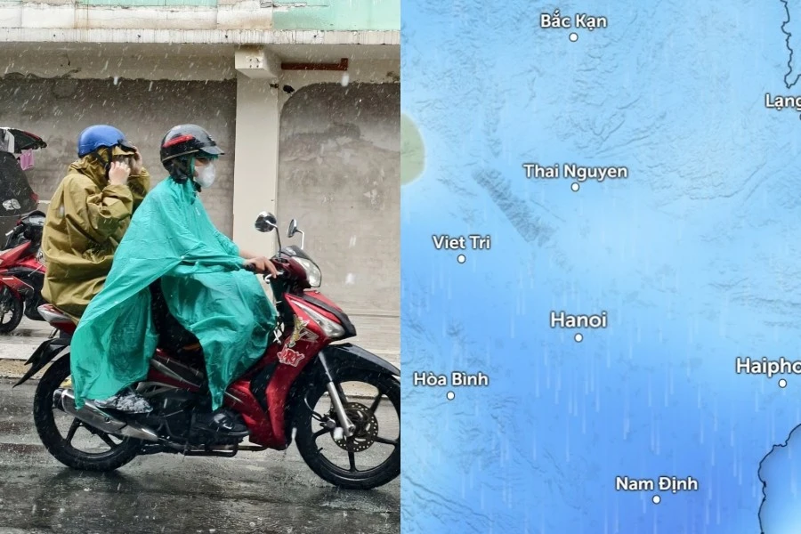 Dự báo Hà Nội có thể mưa tới ngày 21/5, nhiệt độ thay đổi thế nào?