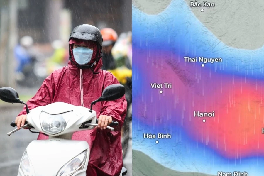 Hà Nội dự báo tiếp tục mưa từ đêm 28/4 khi có không khí lạnh về