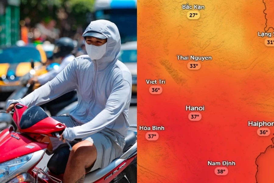 Dự báo Hà Nội mưa nhiều hơn trong ngày mai trước khi nắng nóng trở lại
