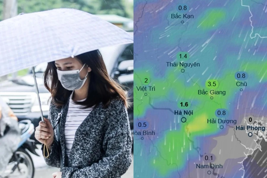 Dự báo Hà Nội sắp đón đợt rét đậm kèm mưa vào cuối tuần này