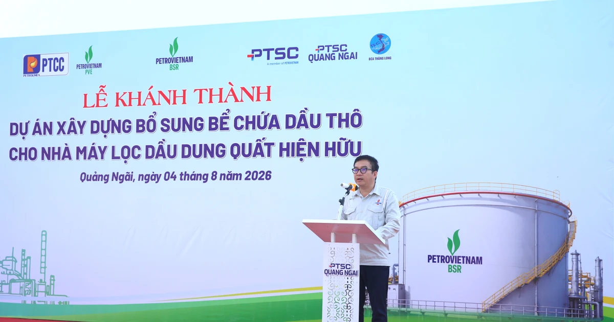 Năng lực tồn chứa dầu thô của NMLD Dung Quất tăng thêm 12,5%