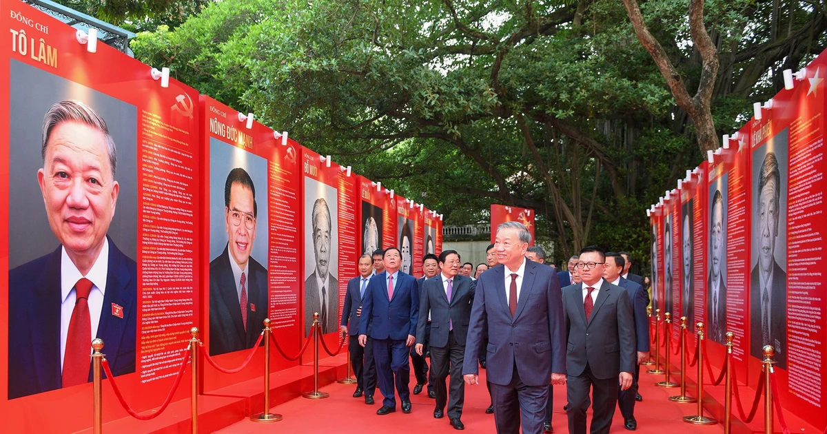 Tổng Bí thư Tô Lâm dự lễ ra mắt Trang thông tin điện tử 'Đảng Cộng sản Việt Nam - Đại hội XIV'