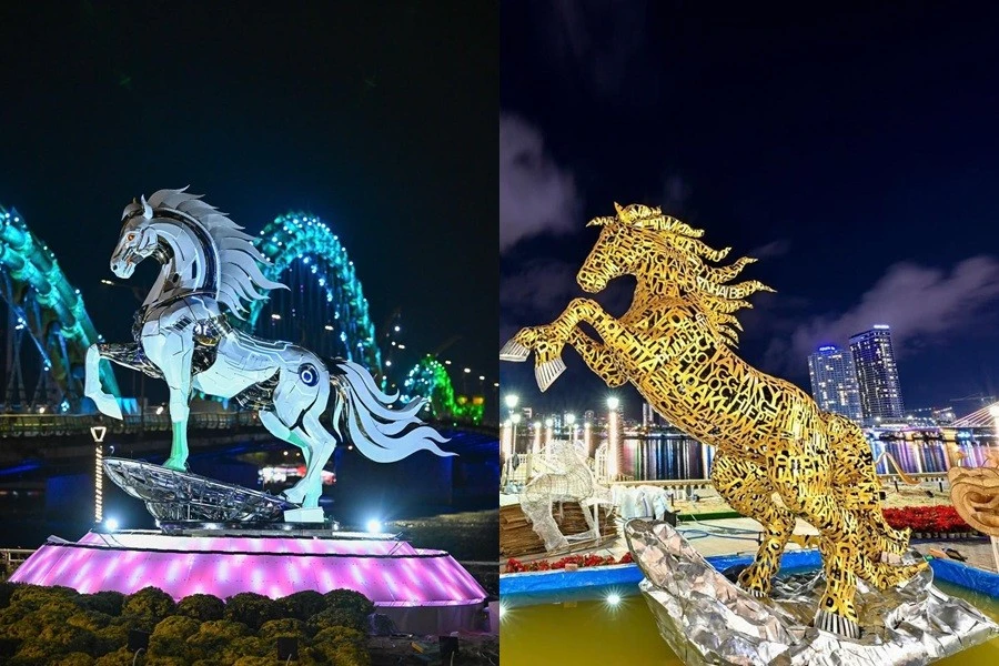 Kim Mã 4.0 và Kim Mã Hợp Nhất: Linh vật Tết Đà Nẵng như ở dòng thời gian song song