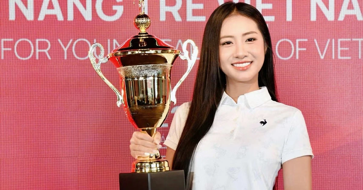 Hoa hậu Hà Trúc Linh là đại sứ giải Golf Non sông một dải lần thứ 2