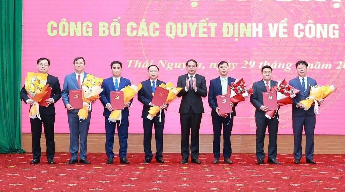Thái Nguyên điều động, luân chuyển, bổ nhiệm 39 cán bộ